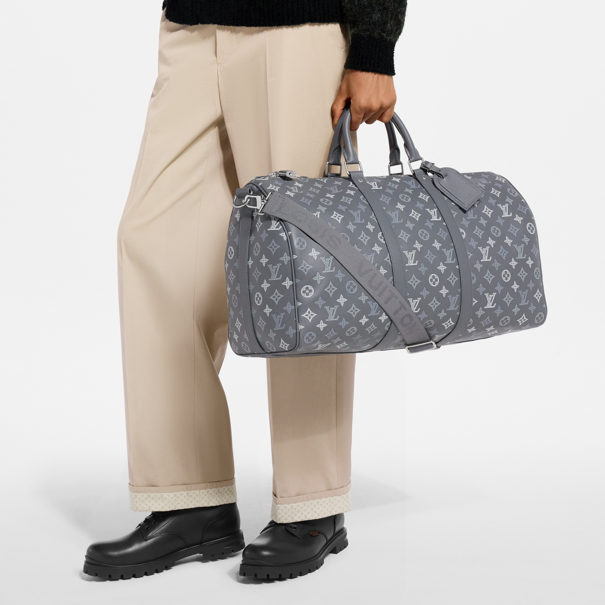 Keepall Bandoulière 50 Monogram Shadow - Trunks and Travel
